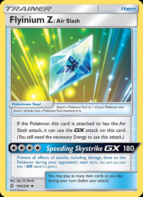 Flyinium Z: Air Slash, SM - Unified Minds · 195/236
