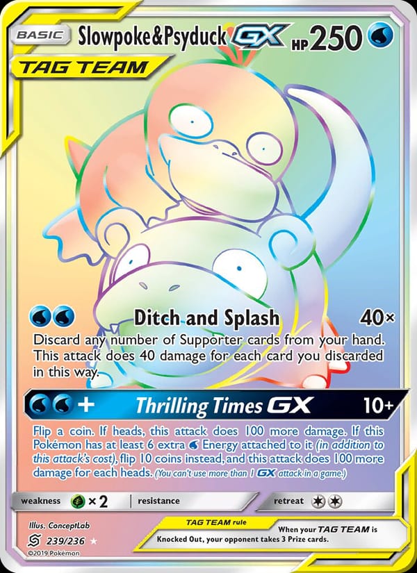 Slowpoke & Psyduck GX, SM - Unified Minds · 239/236
