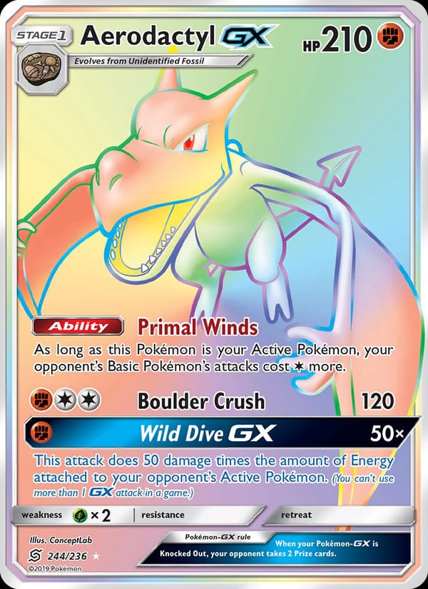 Aerodactyl GX, SM - Unified Minds · 244/236