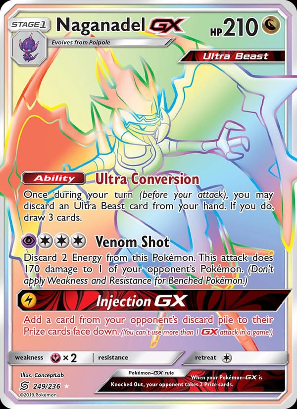 Naganadel GX, SM - Unified Minds · 249/236