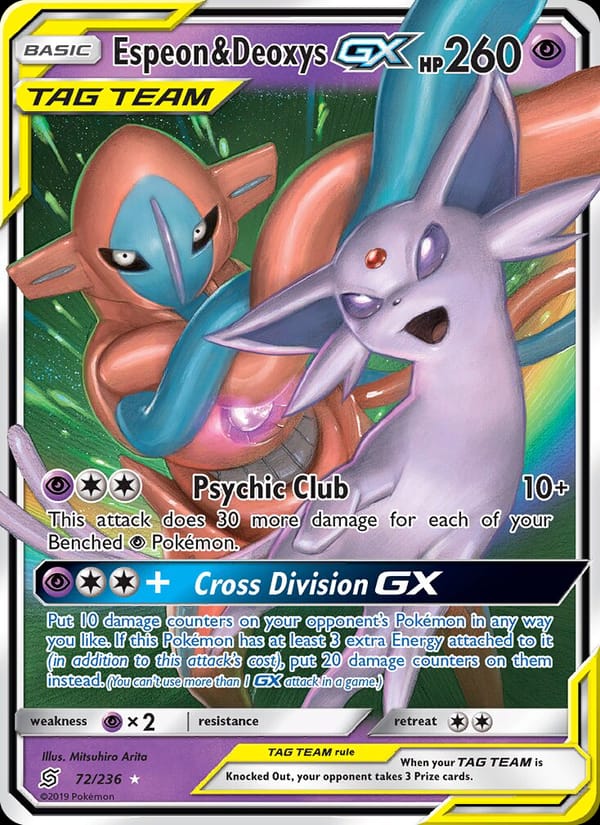 Espeon & Deoxys GX, SM - Unified Minds · 72/236