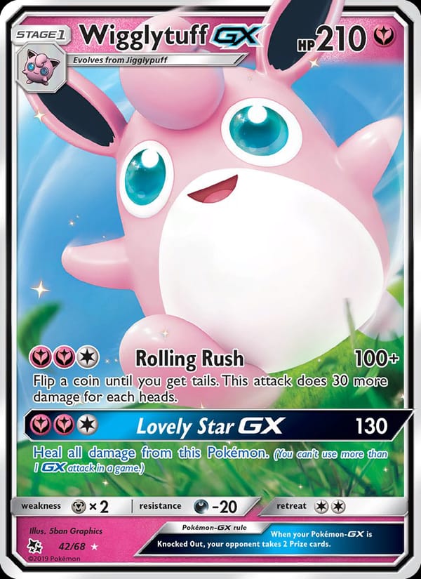 Wigglytuff GX, Hidden Fates · 42/68