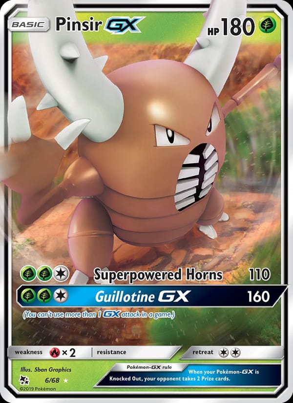 Pinsir GX, Hidden Fates · 6/68