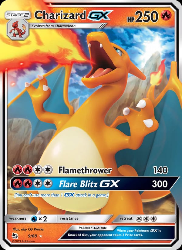 Charizard GX, Hidden Fates · 9/68