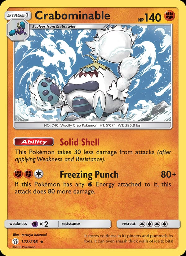 Crabominable, SM - Cosmic Eclipse · 122/236