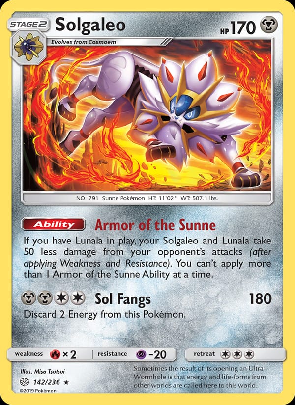 Solgaleo, SM - Cosmic Eclipse · 142/236