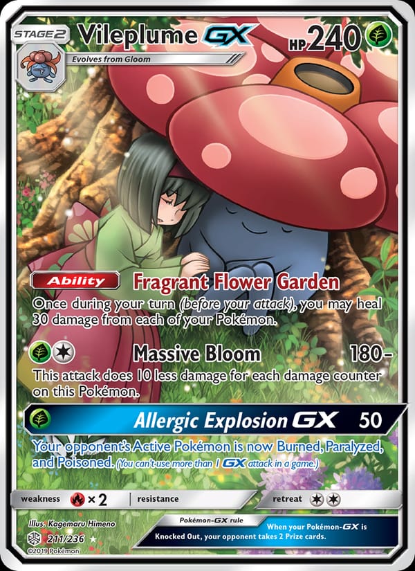 Vileplume GX, SM - Cosmic Eclipse · 211/236