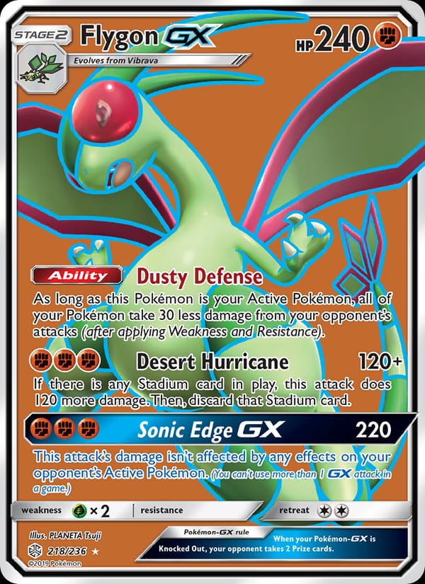 Flygon GX, SM - Cosmic Eclipse · 218/236