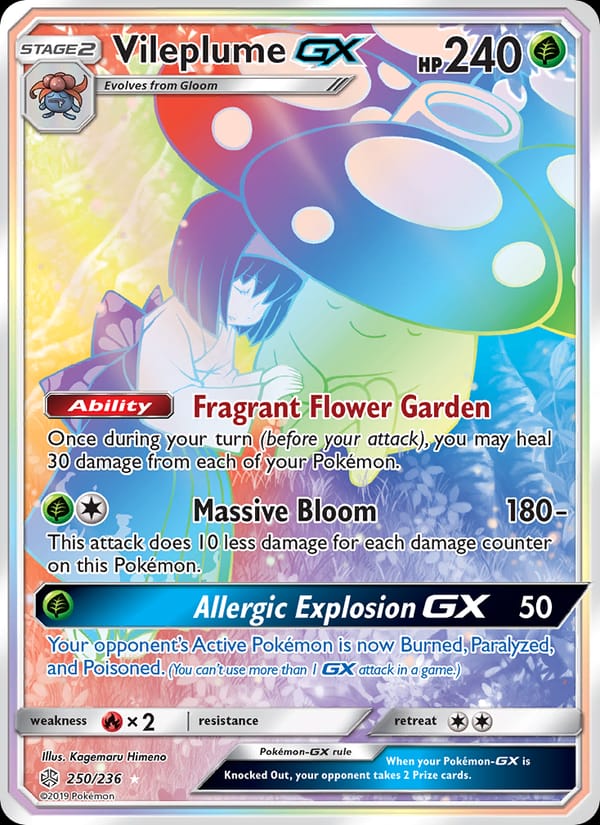 Vileplume GX, SM - Cosmic Eclipse · 250/236
