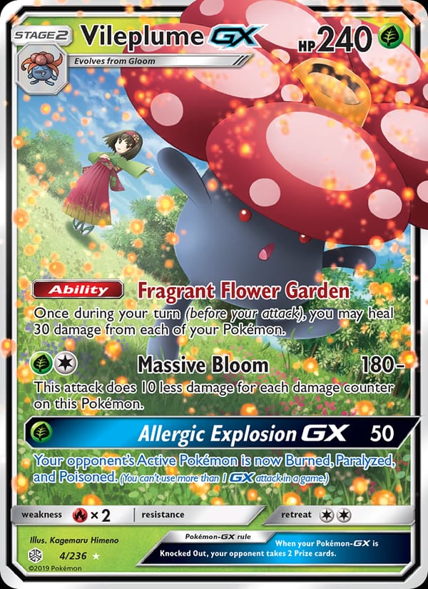 Vileplume GX, SM - Cosmic Eclipse · 4/236