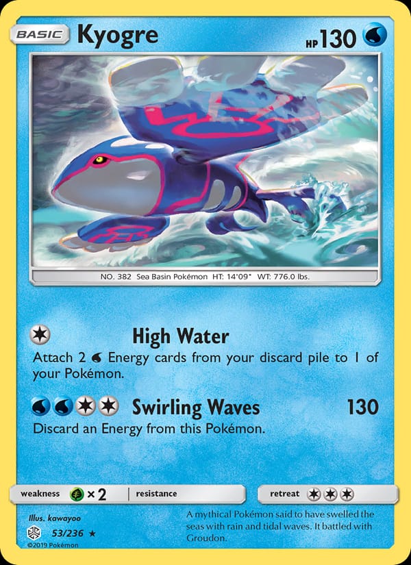 Kyogre, SM - Cosmic Eclipse · 53/236