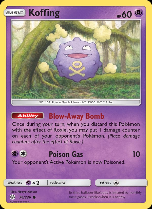 Koffing, SM - Cosmic Eclipse · 76/236