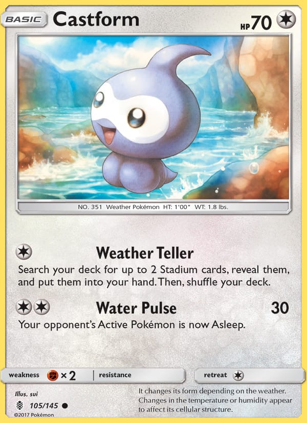 Castform, SM - Guardians Rising · 105/145