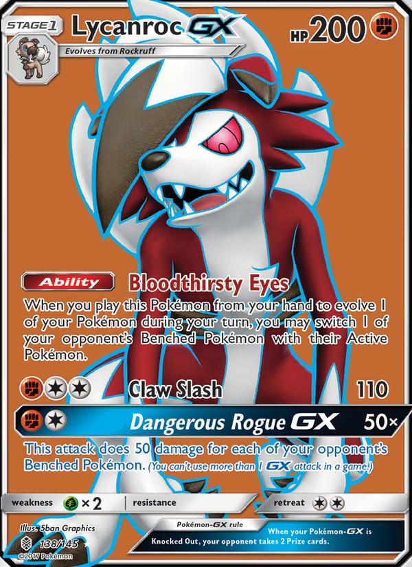 Lycanroc GX, SM - Guardians Rising · 138/145