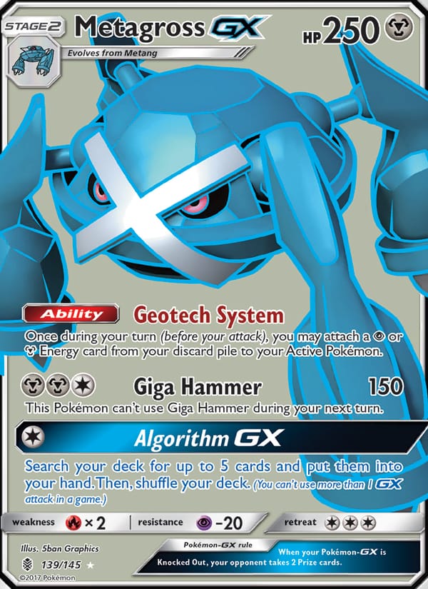 Metagross GX, SM - Guardians Rising · 139/145
