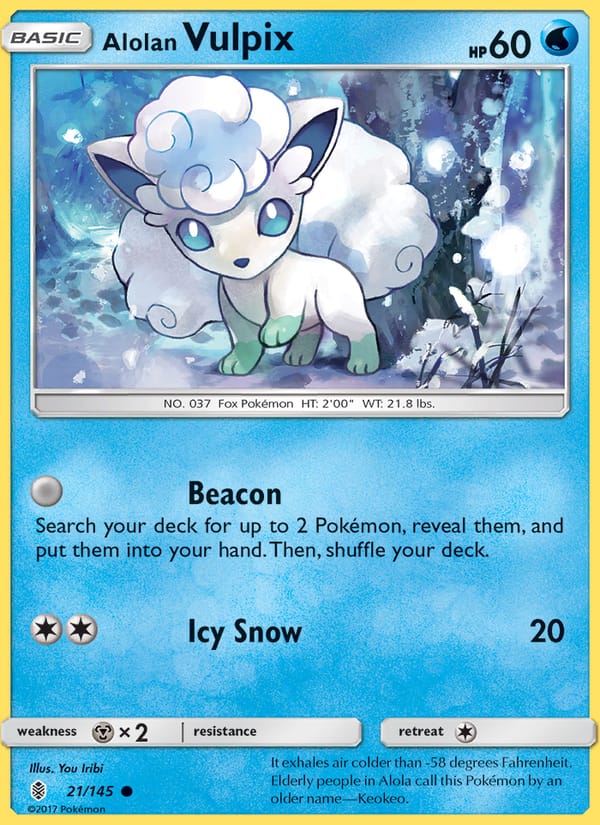 Alolan Vulpix, SM - Guardians Rising · 21/145