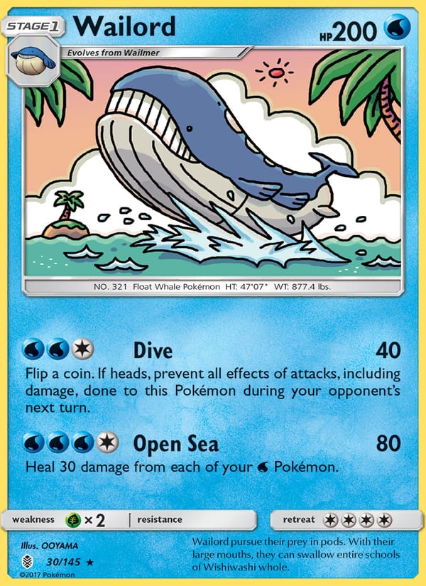 Wailord, SM - Guardians Rising · 30/145
