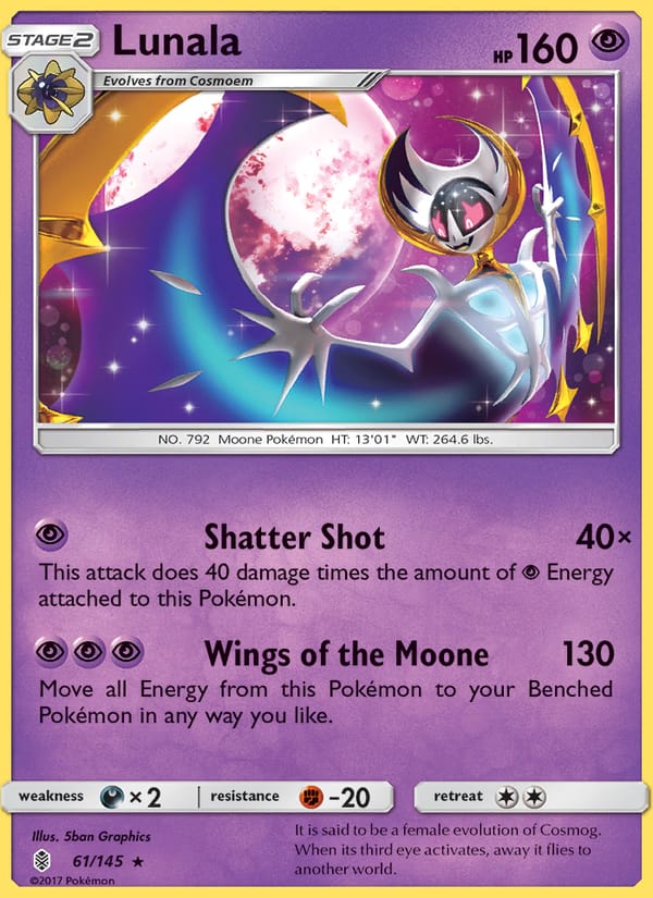 Lunala, SM - Guardians Rising · 61/145