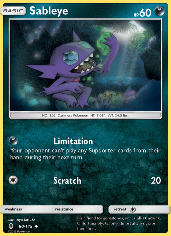 Sableye, SM - Guardians Rising · 80/145