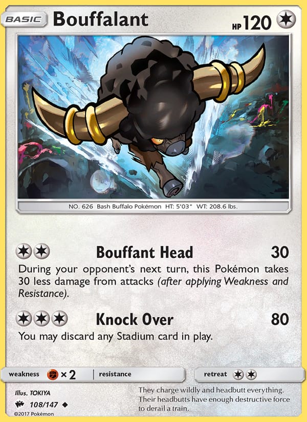 Bouffalant, SM - Burning Shadows · 108/147