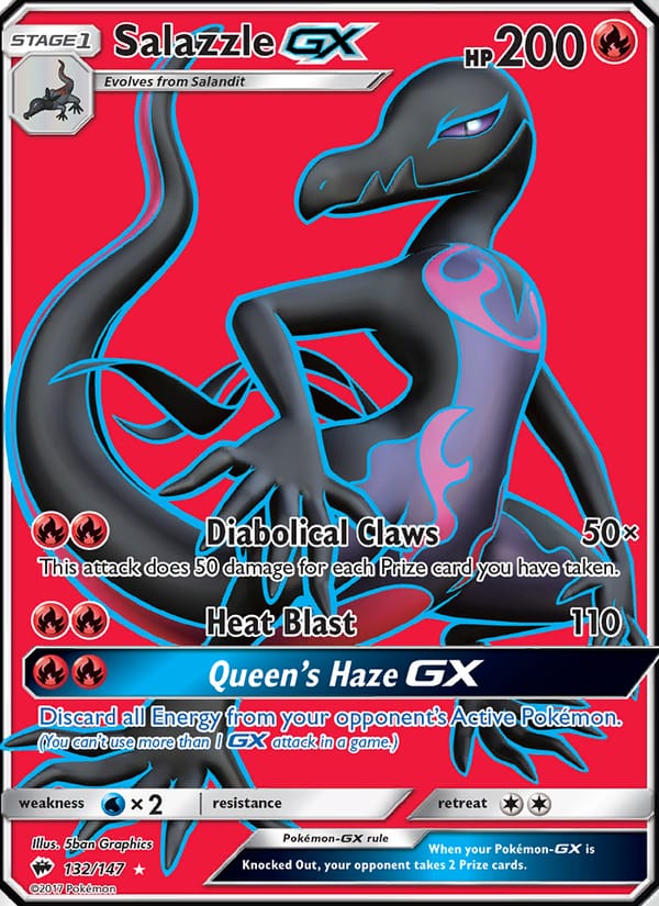 Salazzle GX, SM - Burning Shadows · 132/147
