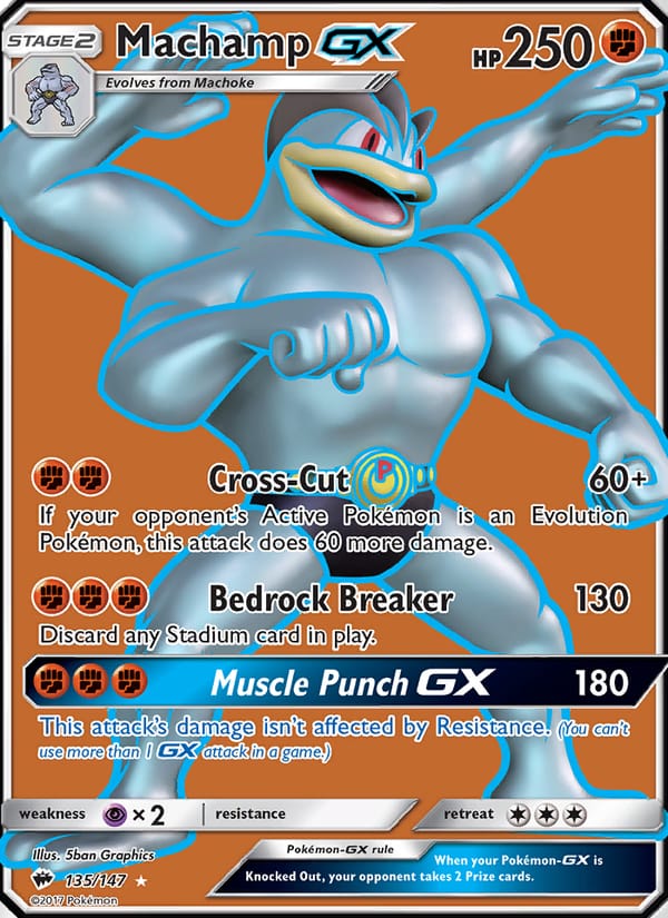 Machamp GX, SM - Burning Shadows · 135/147