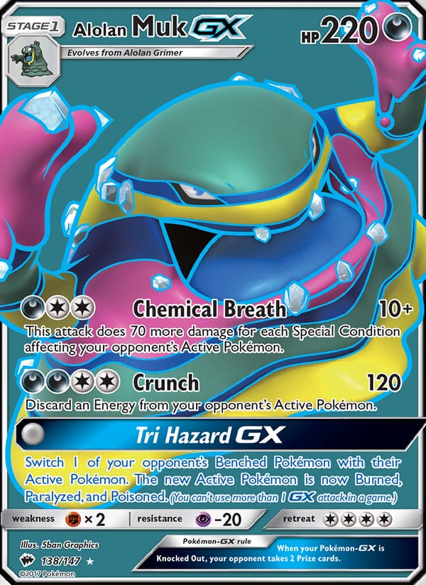 Alolan Muk GX, SM - Burning Shadows · 138/147