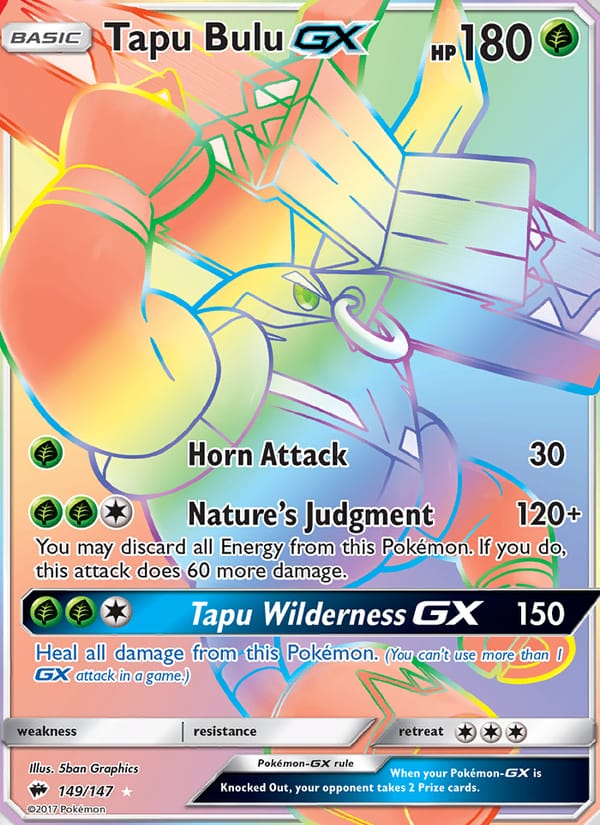 Tapu Bulu GX, SM - Burning Shadows · 149/147
