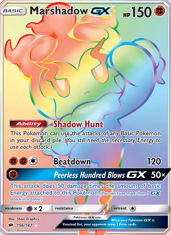 Marshadow GX, SM - Burning Shadows · 156/147