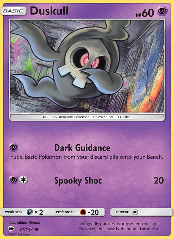 Duskull, SM - Burning Shadows · 51/147