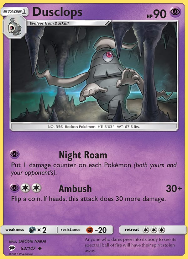 Dusclops, SM - Burning Shadows · 52/147