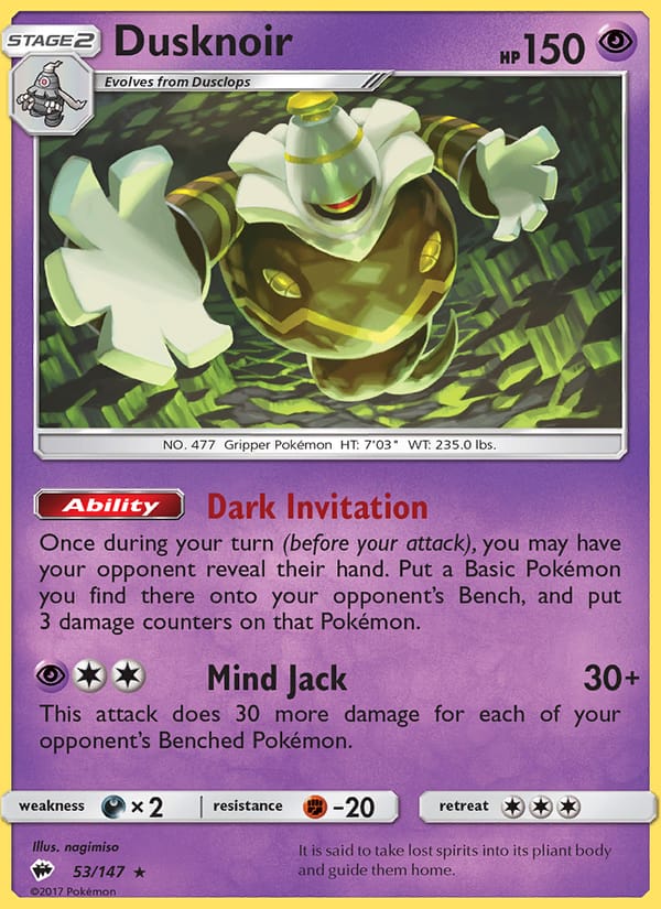 Dusknoir, SM - Burning Shadows · 53/147
