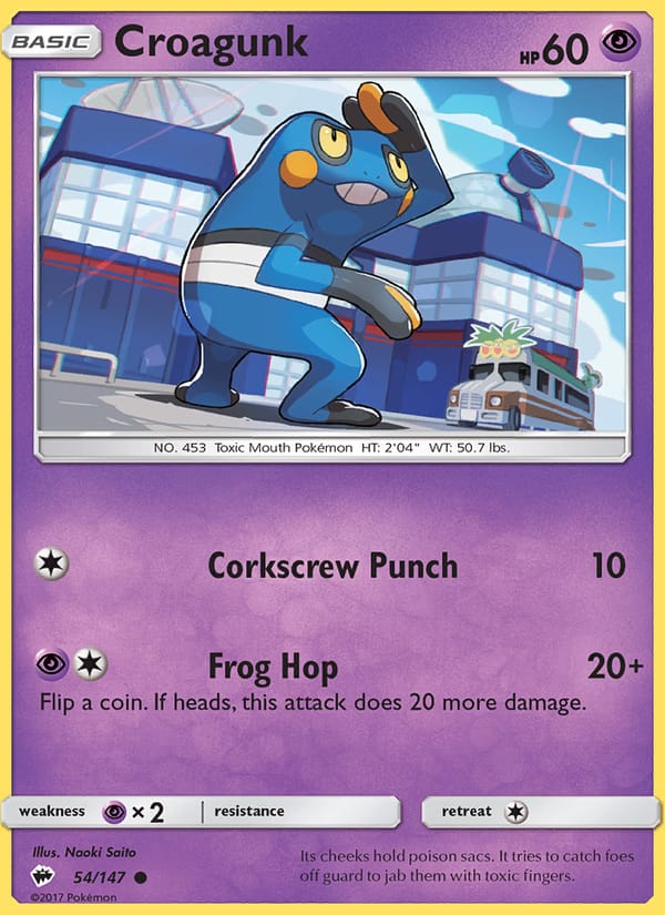 Croagunk, SM - Burning Shadows · 54/147