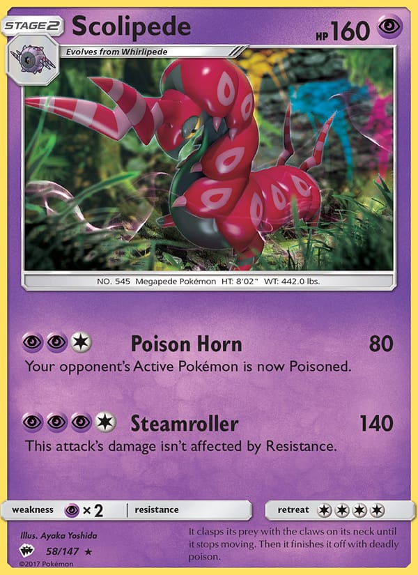Scolipede, SM - Burning Shadows · 58/147