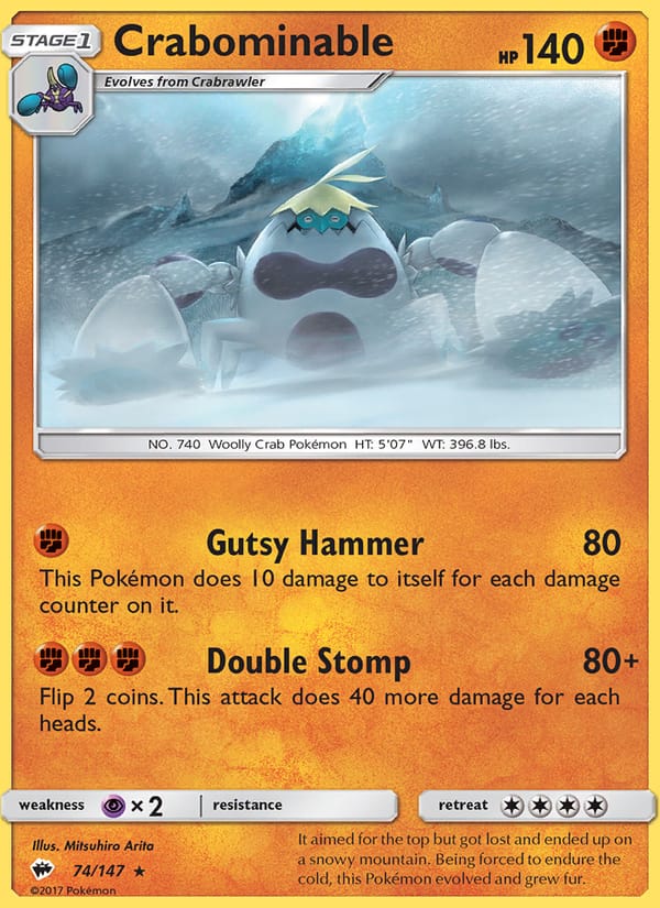 Crabominable, SM - Burning Shadows · 74/147