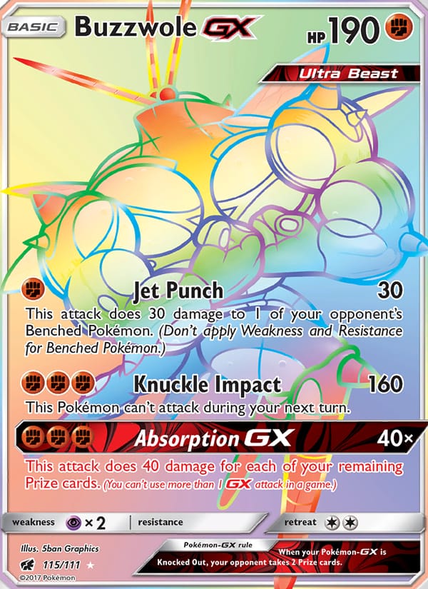 Buzzwole GX, SM - Crimson Invasion · 115/111