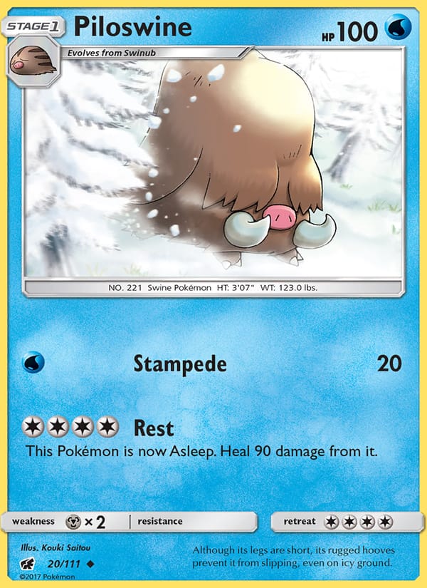 Piloswine, SM - Crimson Invasion · 20/111