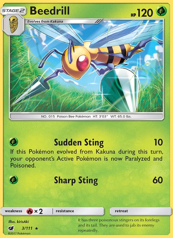 Beedrill, SM - Crimson Invasion · 3/111