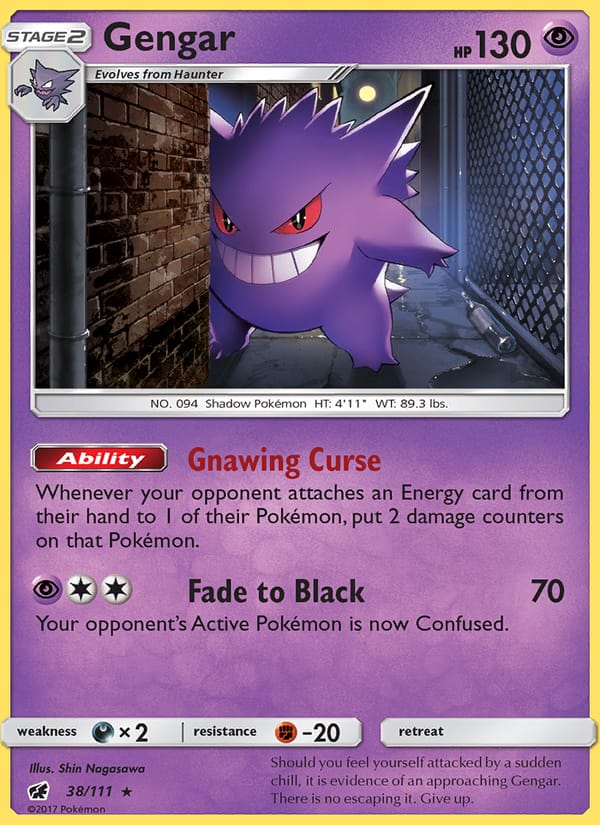Gengar, SM - Crimson Invasion · 38/111