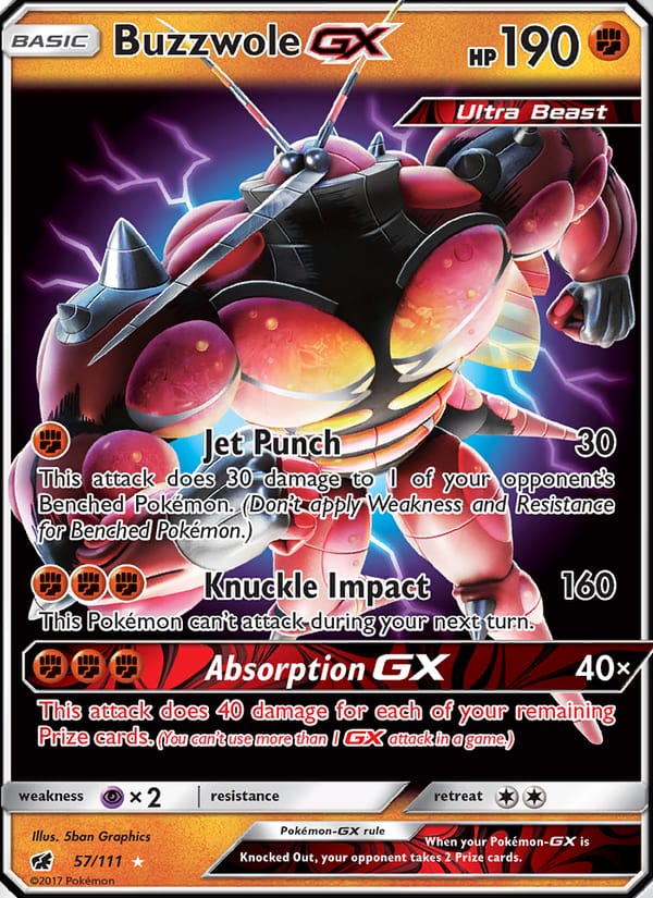 Buzzwole GX, SM - Crimson Invasion · 57/111