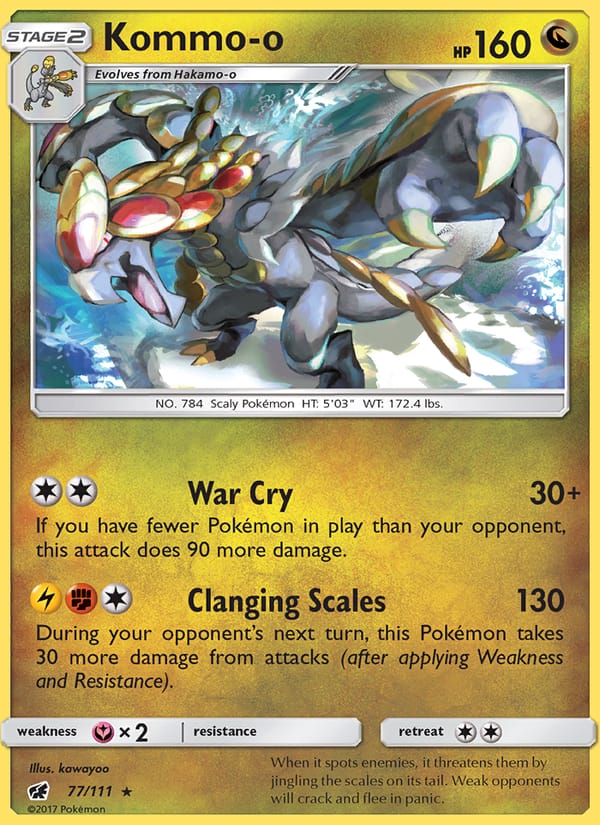 Kommo-o, SM - Crimson Invasion · 77/111