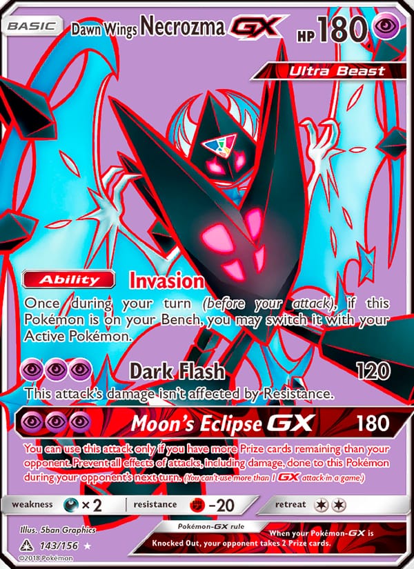 Dawn Wings Necrozma GX, SM - Ultra Prism · 143/156