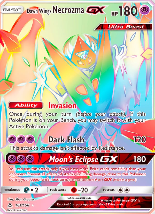 Dawn Wings Necrozma GX, SM - Ultra Prism · 161/156