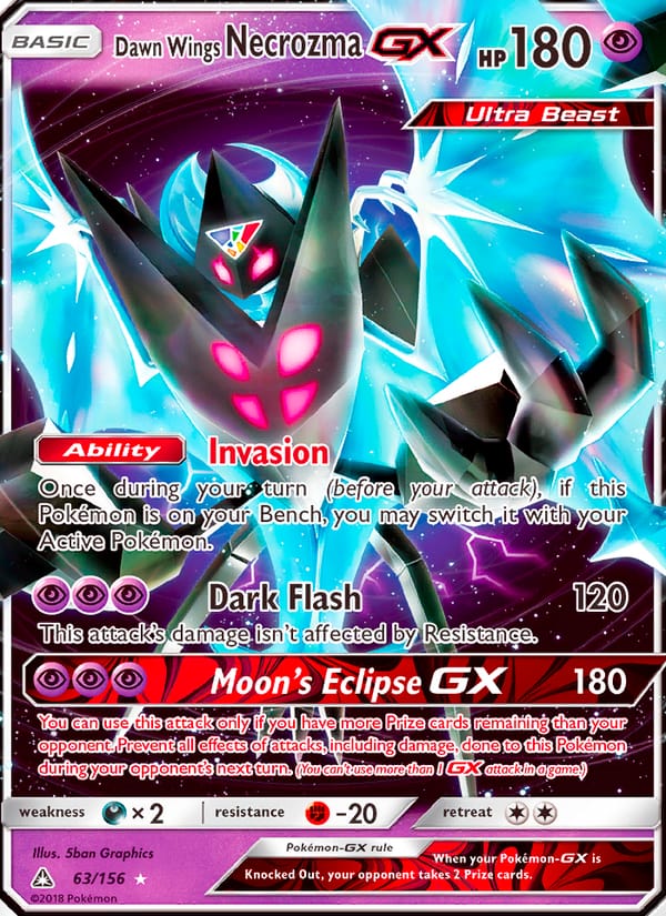 Dawn Wings Necrozma GX, SM - Ultra Prism · 63/156