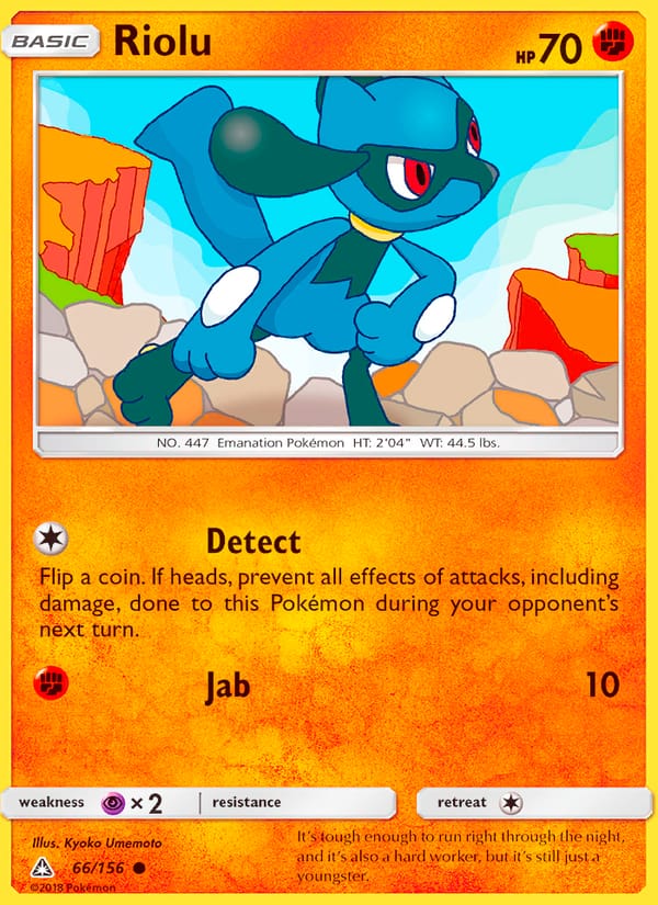 Riolu, SM - Ultra Prism · 66/156