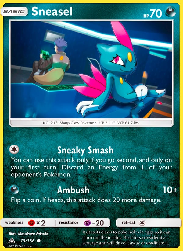 Sneasel, SM - Ultra Prism · 73/156