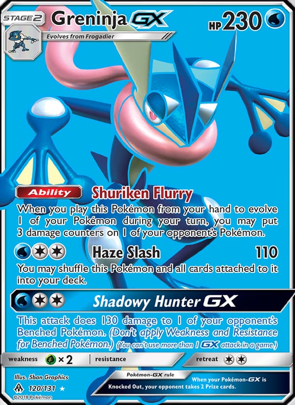 Greninja GX, SM - Forbidden Light · 120/131