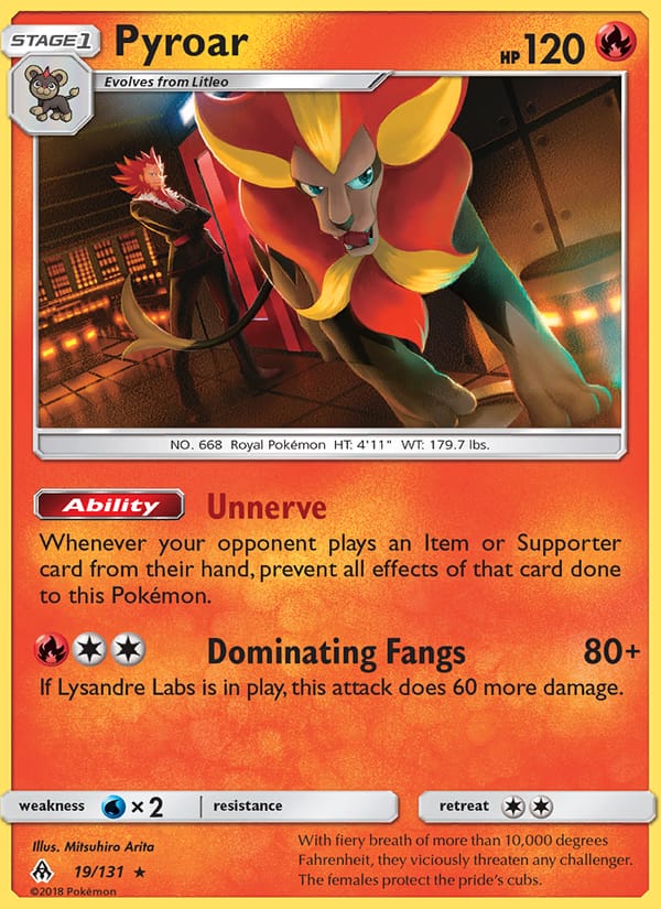 Pyroar, SM - Forbidden Light · 19/131