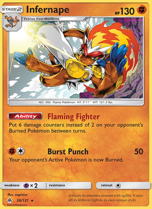 Infernape, SM - Forbidden Light · 59/131
