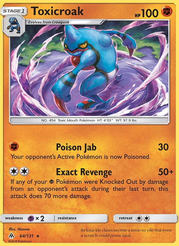 Toxicroak, SM - Forbidden Light · 64/131
